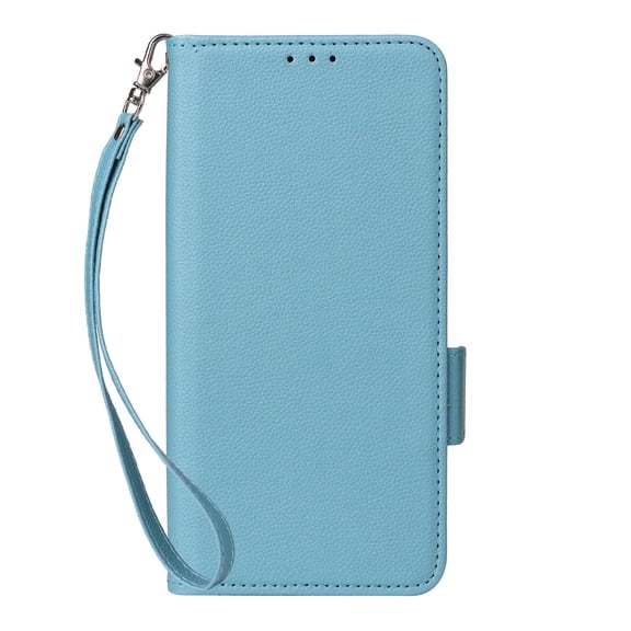 Case For Cricket Magic 2 5G Magnetic Phone Case RFID Shielded Credit Card Holder with Wristband Magnetic Buckle Leather Phone Case