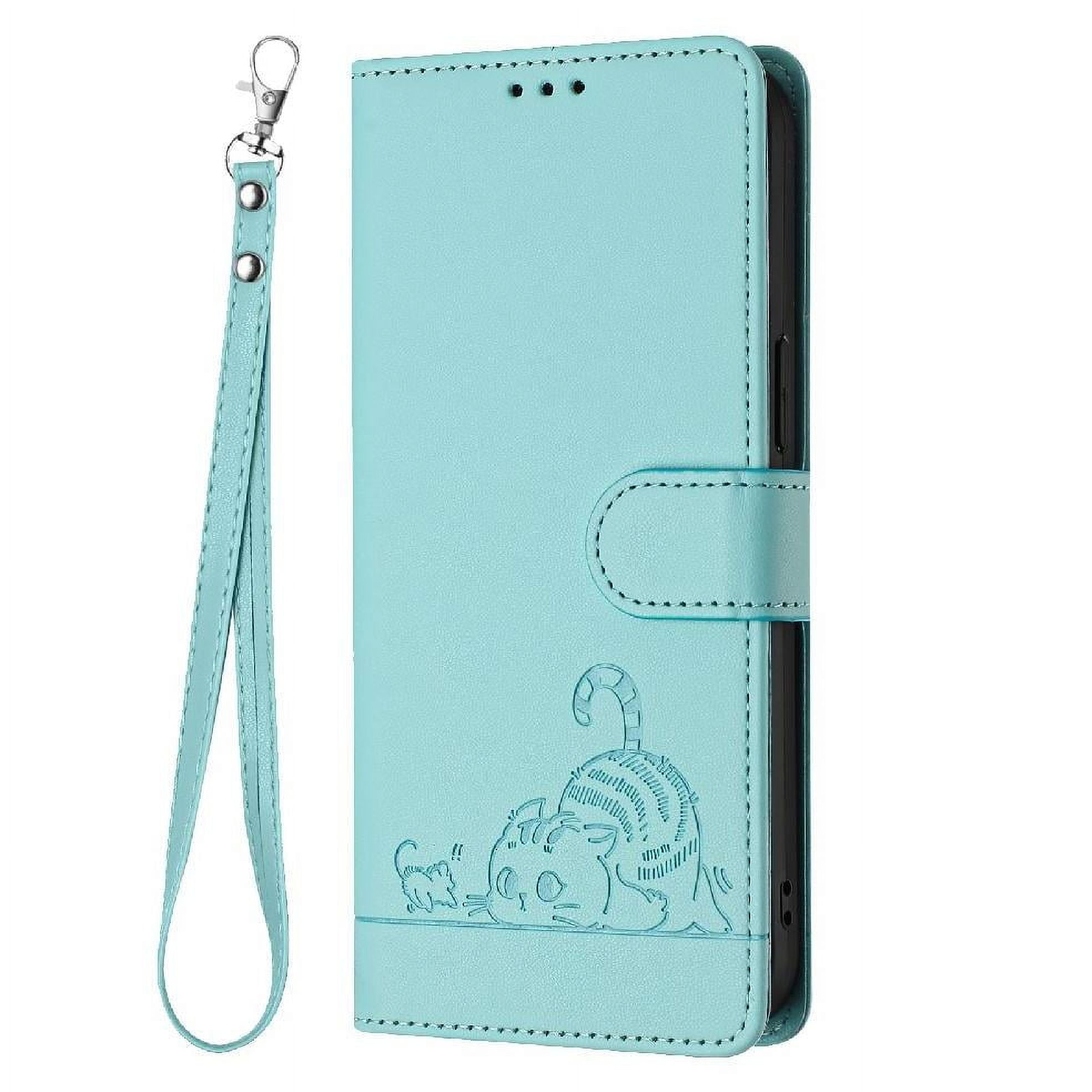 Case For Google Pixel 6 Pro Wallet Flip Cover Cat RFID Card Slot Holder