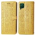 thumbnail image 1 of Case for HUAWEI Nova 6SE Cartoon Animals Flip Cover Short Strap Shockproof Leather Case, 1 of 5