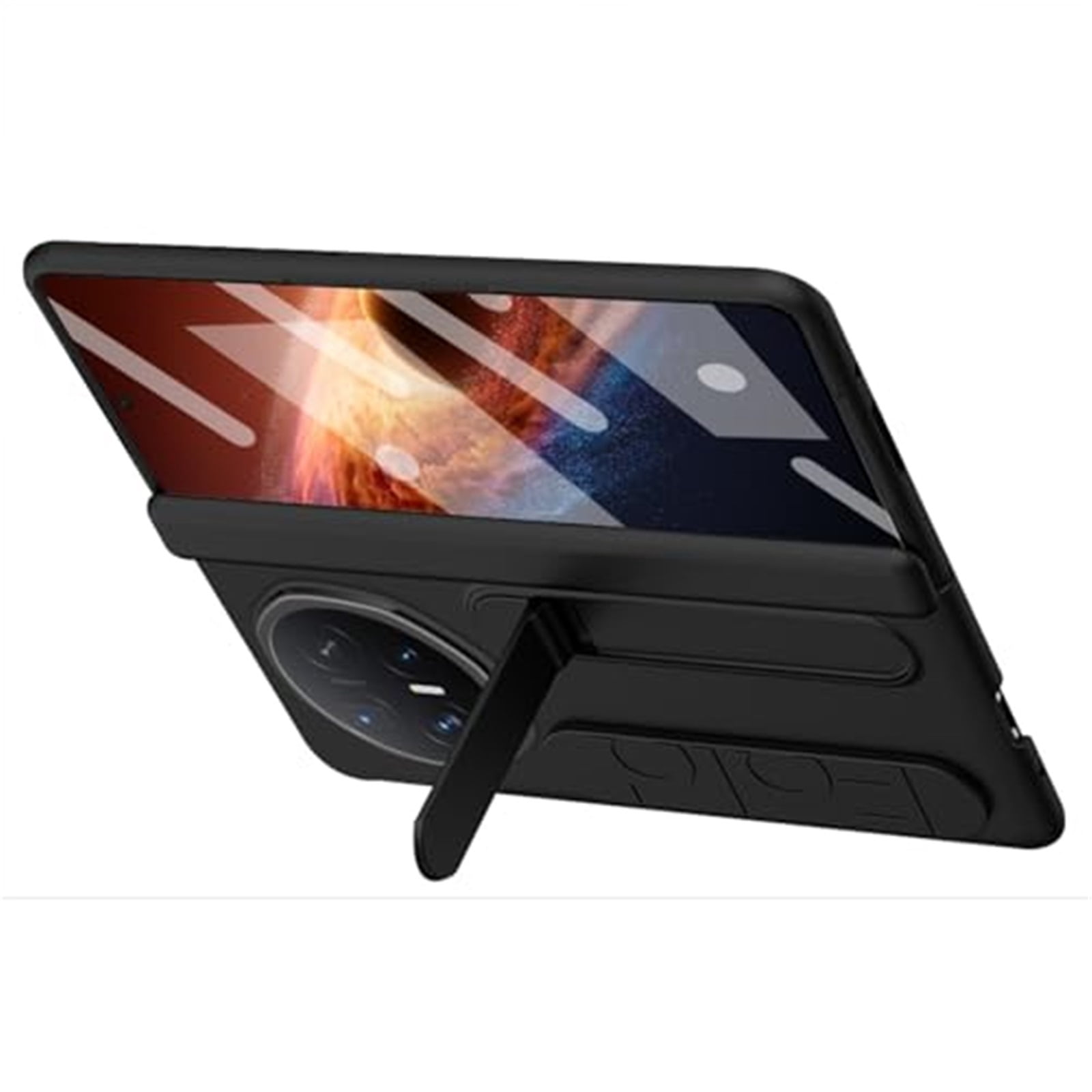 Case For Huawei Honor Magic V6, Super Slim Shell With Wristlet Camera Protective Non-Slip Kickstand Cover