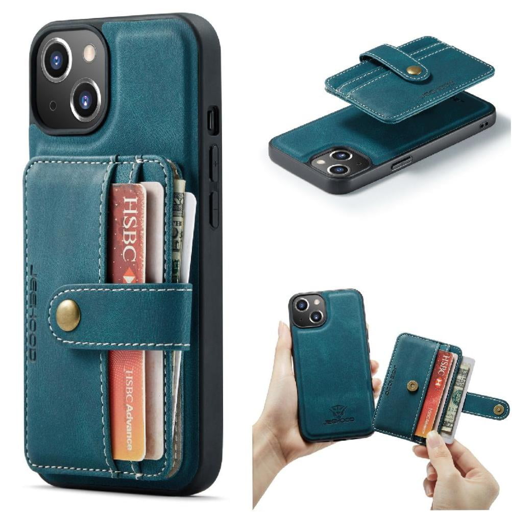 Case For IPhone 14 Plus Wireless Charging RFID Blocking Wallet