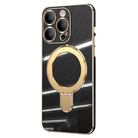 Case For IPhone 16/16 Plus/16 Pro/16 Pro Max, Ring Holder Wireless Charging Cover Magnetic Protective Lens Slim Case Not Yellowing Drop-proof Shell