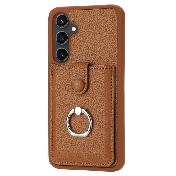 Case For IPhone 16 Pro Max/16 Plus/16 Pro/16, Card Holder Rotation Ring Kickstand Case Shockproof Cover