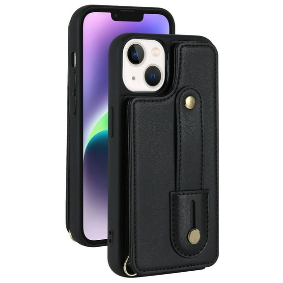 Case For IPhone 16 Pro Max/16 Plus/16 Pro/16, Hand Wrist Strap Loop Holder Kickstand Case Shockproof Cover
