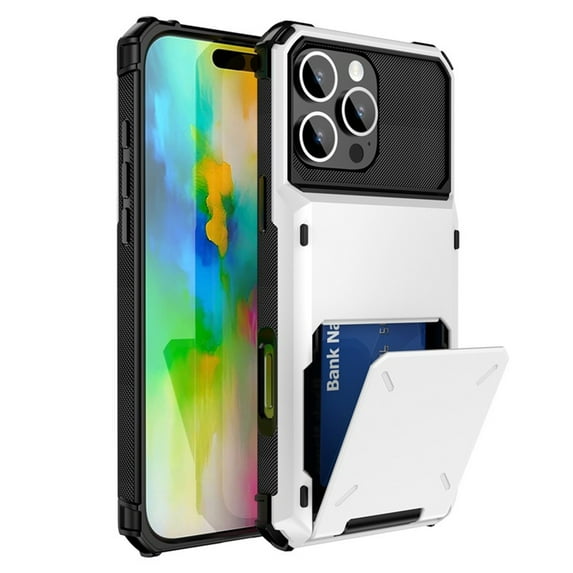 Case For IPhone 16 Pro Max/16 Plus/16 Pro/16, Shockproof Wallet Cover Drop Case Slot Anti-Scratch Shell