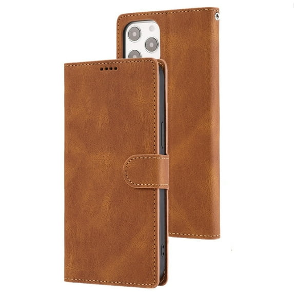 Case For IPhone 16 Pro Max/16 Plus/16 Pro/16, Wallet Card Holder Shell Camera Protection Leather Case Shockproof Magnetic Cover