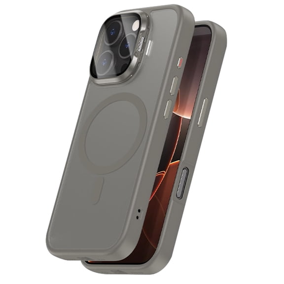 Case For IPhone 16 Pro Max/16 Pro/16, Magnetic Frosted Not Yellowing Case Full Wrap Lens Stand Cover Wireless Charging Drop-proof Shell