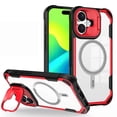 thumbnail image 1 of Case For IPhone 16 Pro Max/16 Pro/16 Plus/16, Lens Protection Kickstand Case Magnetic Clear Shell Slim Shockproof Non Slip Cover, 1 of 5