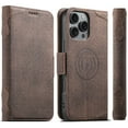 thumbnail image 1 of Case For IPhone 16 Pro Max/16 Pro/16 Plus/16, Magnetic Closure Shell PU Leather Cover Flip Card Slots Case, 1 of 6