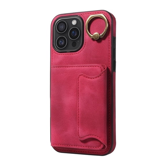 Case For IPhone 16 Pro Max/16 Pro/16 Plus/16, Magnetic Lock Shell Card Slot Design Case Rotating Stand Cover