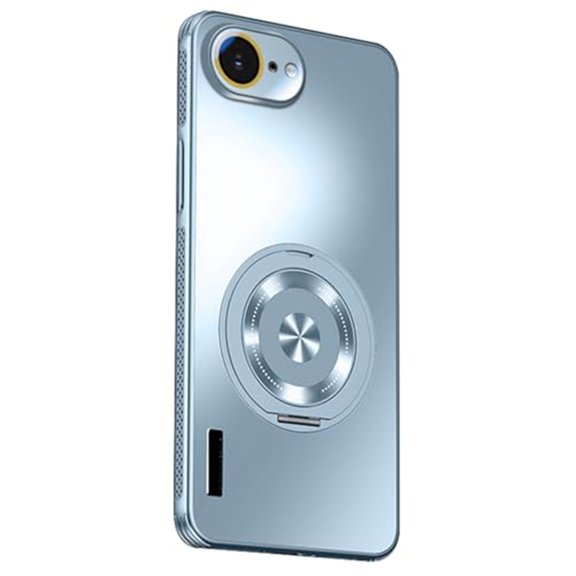 Case For IPhone 17 E, Magnetic Shell With Wireless Charging 360° Kickstand Gaming Cooling Cover