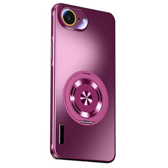 Case For IPhone 17 E, Magnetic Shell With Wireless Charging 360° Kickstand Gaming Cooling Cover