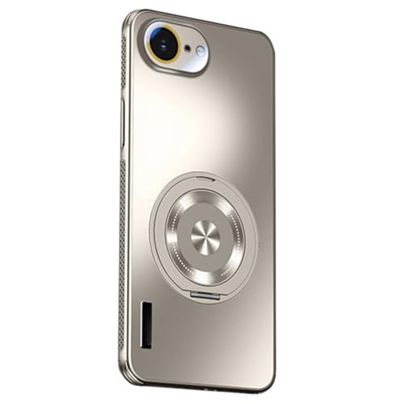 Case For IPhone 17 E, Magnetic Shell With Wireless Charging 360° Kickstand Gaming Cooling Cover