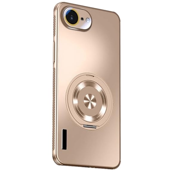 Case For IPhone 17 E, Magnetic Shell With Wireless Charging 360° Kickstand Gaming Cooling Cover
