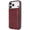thumbnail image 1 of Case For IPhone 17 Pro Max/17 Pro/17 Air/17, Anti-Scratch PU Leathe Shell With Wireless Charging Card Slot Kickstand Case, 1 of 5