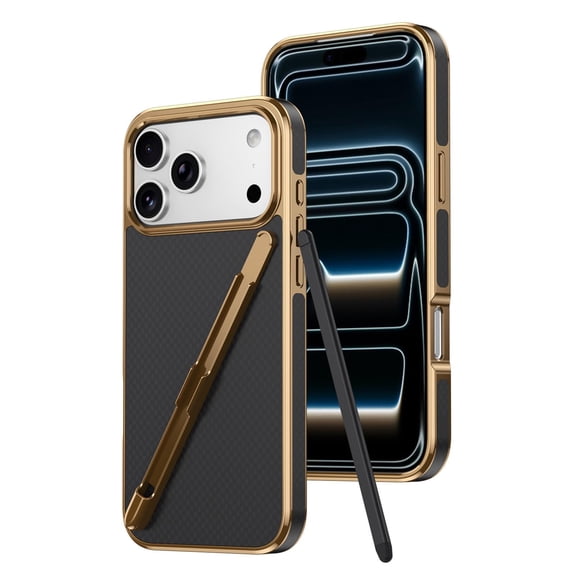 Case For IPhone 17 Pro Max/17 Pro/17 Air/17, Leather Shockproof Protection Cover Whit Pen &Pen Slot Business Shell