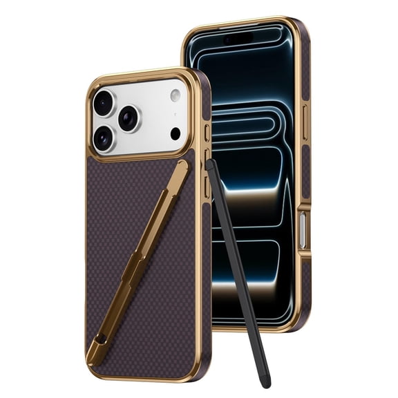Case For IPhone 17 Pro Max/17 Pro/17 Air/17, Leather Shockproof Protection Cover Whit Pen &Pen Slot Business Shell