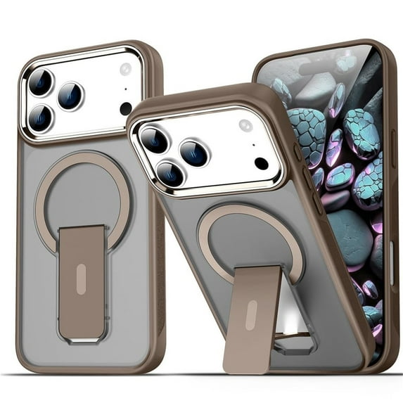 Case For IPhone 17 Pro Max/17 Pro/17 Air/17, PC Magnetic Shell With Non-Slip Wireless Charging Hidden Cover