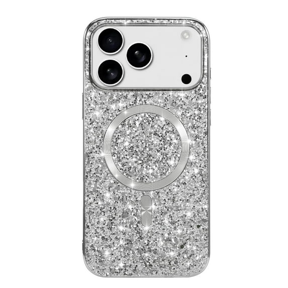 Case For IPhone 17 Pro Max/17 Pro/Air/17, Magnetic Glitter Case Slim Shocks Phone Case Support Wireless Charging Cover