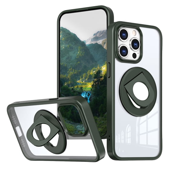 Case For Iphone 16 /16 Plus/16 Pro/16 Pro Max, Magnetic Stand Case Never Yellowing Drop Protection Cover