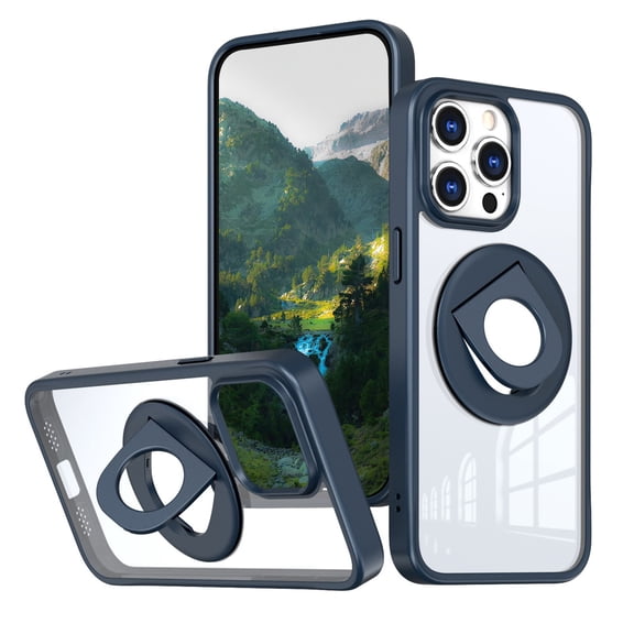Case For Iphone 16 /16 Plus/16 Pro/16 Pro Max, Magnetic Stand Case Never Yellowing Drop Protection Cover