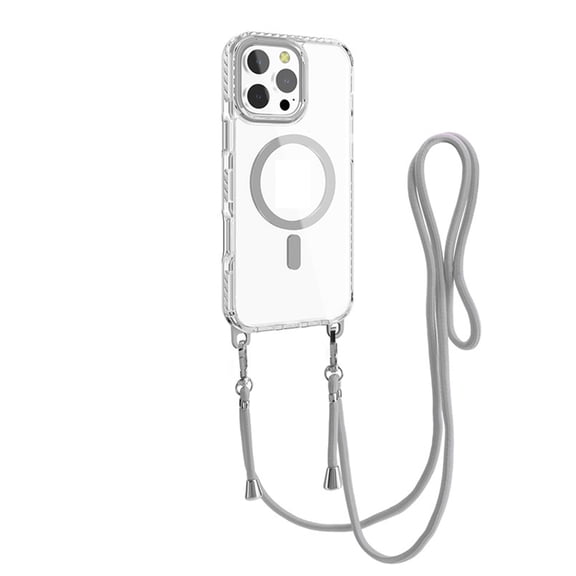 Case For Iphone 16 /16 Plus/16 Pro/16 Pro Max, Never Yellowing Anti-Scratch Case Magnetic Lanyard Cover