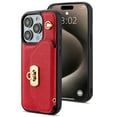 thumbnail image 1 of Case For Iphone 16/16 Plus/16 Pro/16 Pro Max, PU Leather Cover with Stand Crossbody Strap & Card Slots Case, 1 of 5