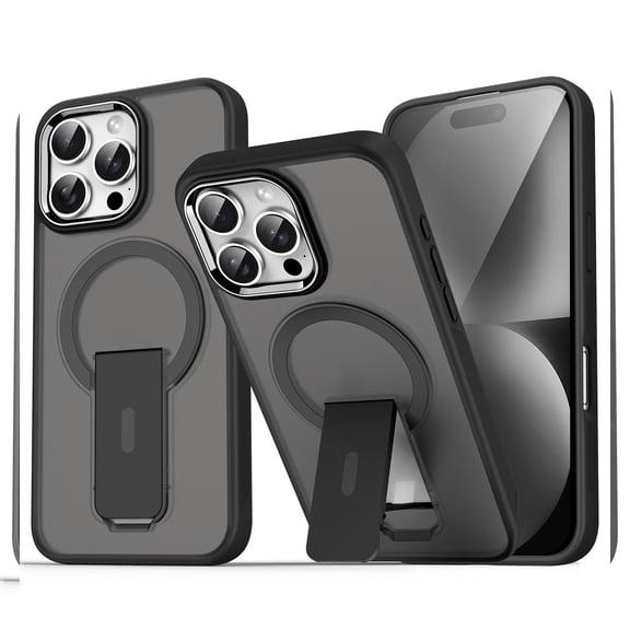 Case For Iphone 16 Pro Max/16 Pro/16 Plus/16, Magnetic Wireless Charging Case Stand Drop Protection Cover