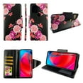 thumbnail image 1 of Case For Moto G Stylus 2021 (Not Fit Moto G Stylus 5G 2021) Detachable Magnetic Wallet Pu Leather Cover Flap Closure Snap-on Book Style Cases Cash Pocket with Card Slots Holder o Flower Black, 1 of 3