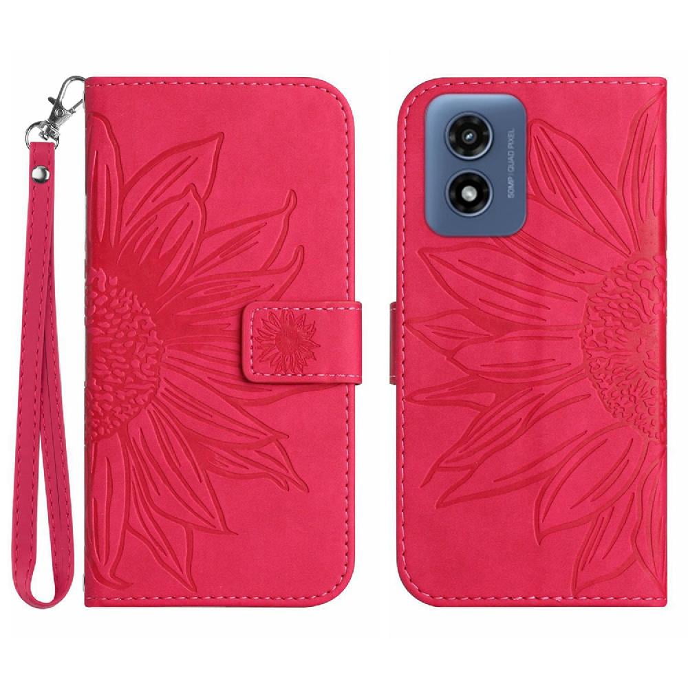 Case For Motorola MOTO G Play 5G 2024 With Card Slots Holder Embossed