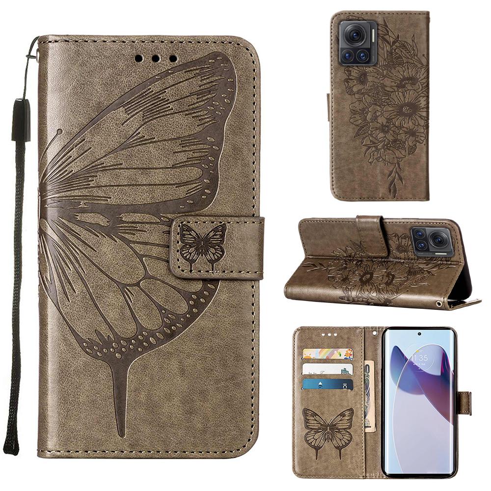 Case for Motorola MOTO X30 PRO 5G Embossing Butterfly Flip