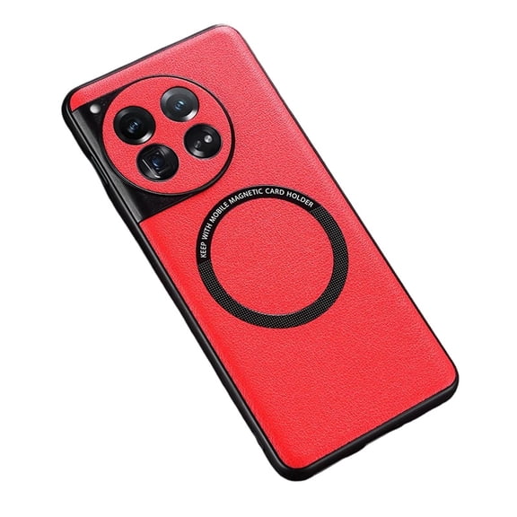Case For Oneplus 12, Fashionable And Durable Leather Slim Wireless Charging Compatible Phone Case, Non-Slip Anti-Scratch Protective Cover