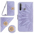 thumbnail image 1 of Case for Realme 5 Pro Phone Case Kickstand Protective Leather Wallet With Card Slot Stand With A Long Lanyard Sunflower, 1 of 5