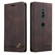 Case for SONY XPeria XZ3 Kickstand Two Card Slots Premium Leather Premium Leather