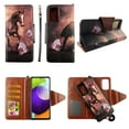 thumbnail image 1 of Case For Samsung Galaxy A02S /A03S Detachable Magnetic Wallet Pu Leather Cover Flap Closure Snap-on Book Style Cases Cash Pocket with Card Slots Holder Wrist Strap 2 in 1 Folio Brown Horse, 1 of 3