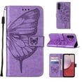 thumbnail image 1 of Case For Samsung Galaxy A24 4G Magnetic Flip Cover Embossing Butterfly Premium Leather, 1 of 5