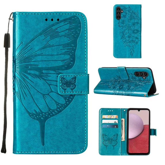 Case For Samsung Galaxy A25 5G Embossing Butterfly Flip Cover Premium Leather Magnetic