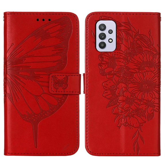 Case for Samsung Galaxy A32 5G Flip Cover Premium Leather Embossing Butterfly Magnetic