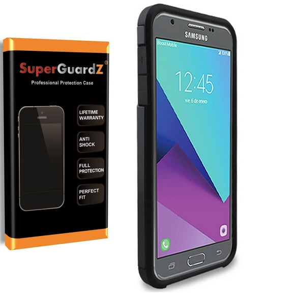 Case For Samsung Galaxy Amp Prime 2, SuperGuardZ Heavy-Duty Anti-Shock Protective Cover Armor Guard Shield [Black]
