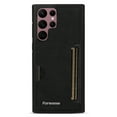 thumbnail image 1 of Case For Samsung Galaxy S23FE,Decase Ultra Slim Retro Style Minimalist PU Leather Phone Cover Durable Drop Protection Anti-Scratch Shockproof Case - black, 1 of 6