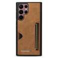 thumbnail image 1 of Case For Samsung Galaxy S23FE,Decase Ultra Slim Retro Style Minimalist PU Leather Phone Cover Durable Drop Protection Anti-Scratch Shockproof Case - brown, 1 of 6