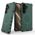 thumbnail image 1 of Case For Samsung Galaxy S24 5G [Compatible With MagSafe] Military Grade Airbag Anti Fall Protective Solid Color Phone Case,Green,For Galaxy S24 5G, 1 of 8