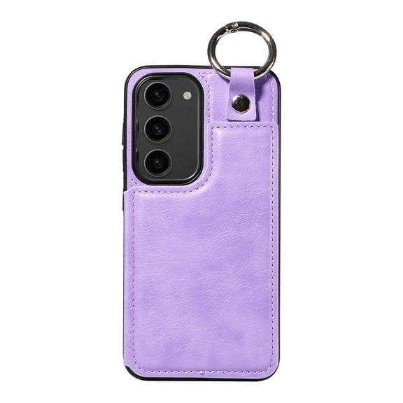 Case For Samsung Galaxy S24/S24 Plus/S24 Ultra , Deluxe Wallet Shockproof Case, Lychee Pattern Finger Ring Closure Case, Card Slot Stand Case