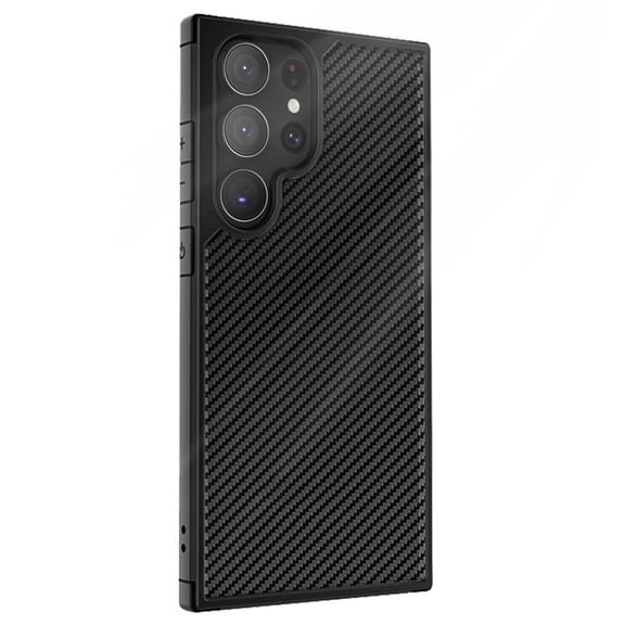 Case For Samsung Galaxy S24/S24 Plus/S24 Ultra , Faux Carbon Fiber Magnetic Case, Frosted Protective Case, Camera Case