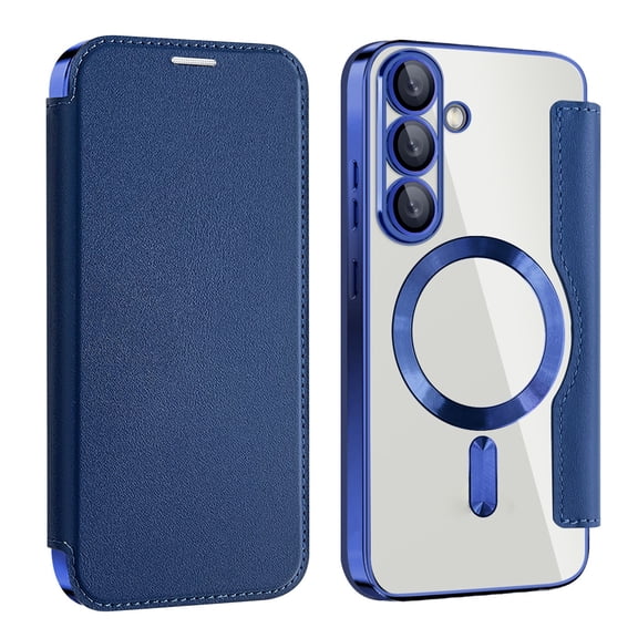 Case For Samsung Galaxy S25/S25 Ultra/S25 Plus, Leather Holding Card Cover Magnetic Flip Wallet Case