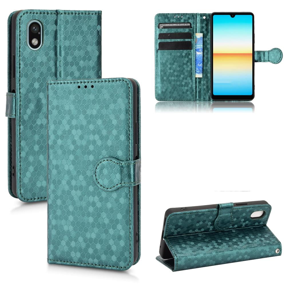 Case For Sony Xperia Ace III Geometric Pattern Magnetic Clasp Leather ...