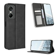 Case for Tecno Pop 6 Pro Magnetic Closure Wallet PU Leather