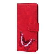 Case for Tecno Pop 7 Pro Wallet Butterfly Flip Folio Cover Color Printed Card Slots