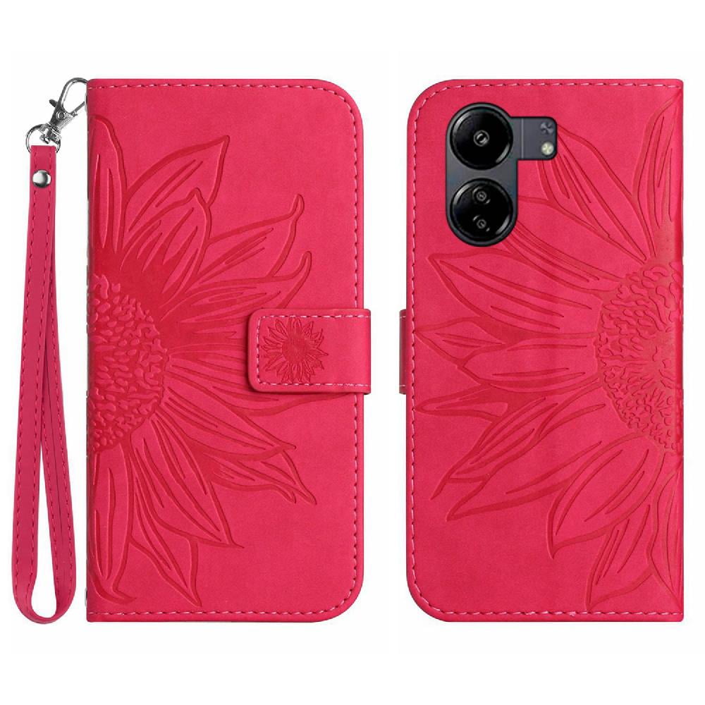 Case for Xiaomi Redmi 13C 4G Embossed Sunflower Flip Wallet Phone Case ...