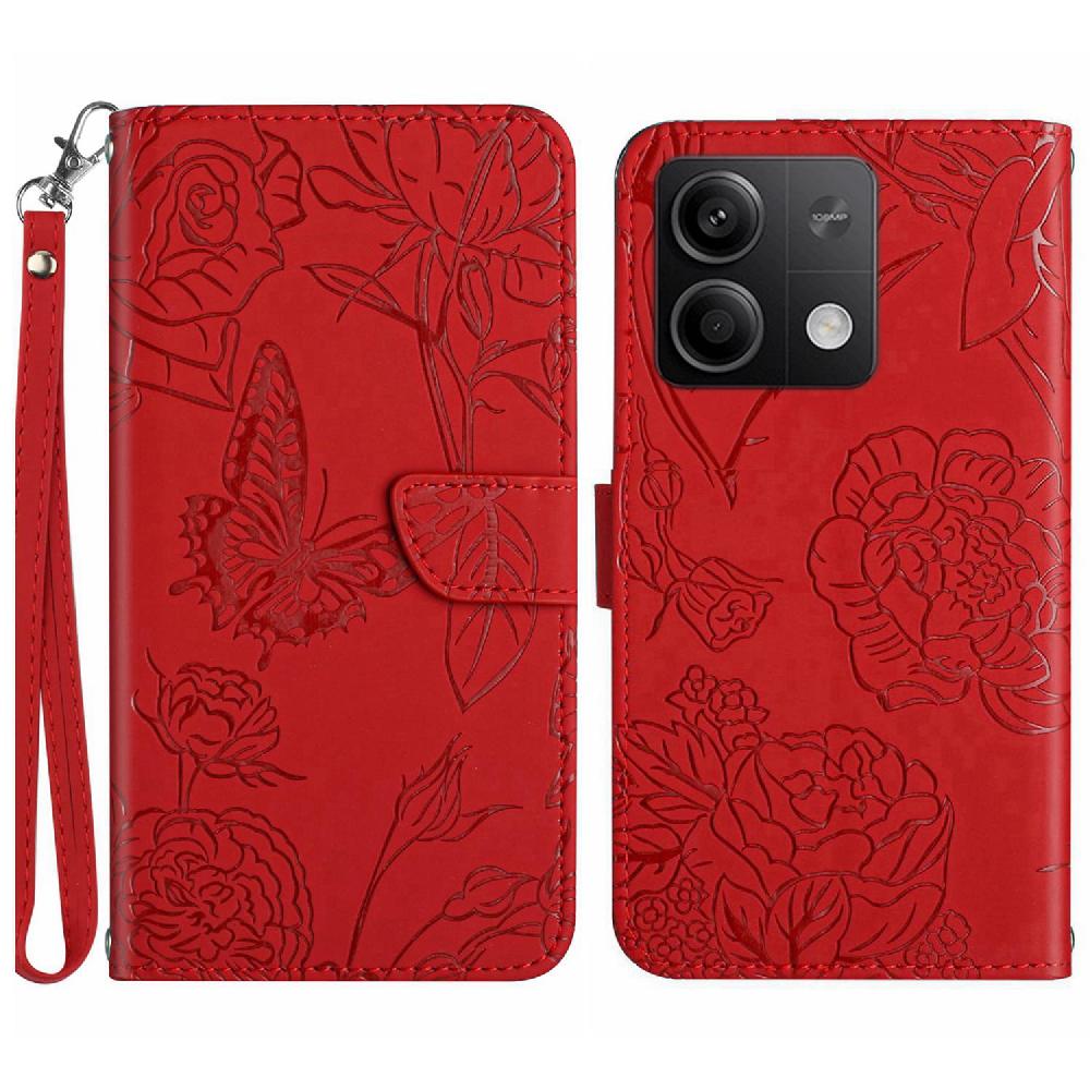 Case For Xiaomi Redmi Note 13 5G With Wrist Strap Shockproof Leather